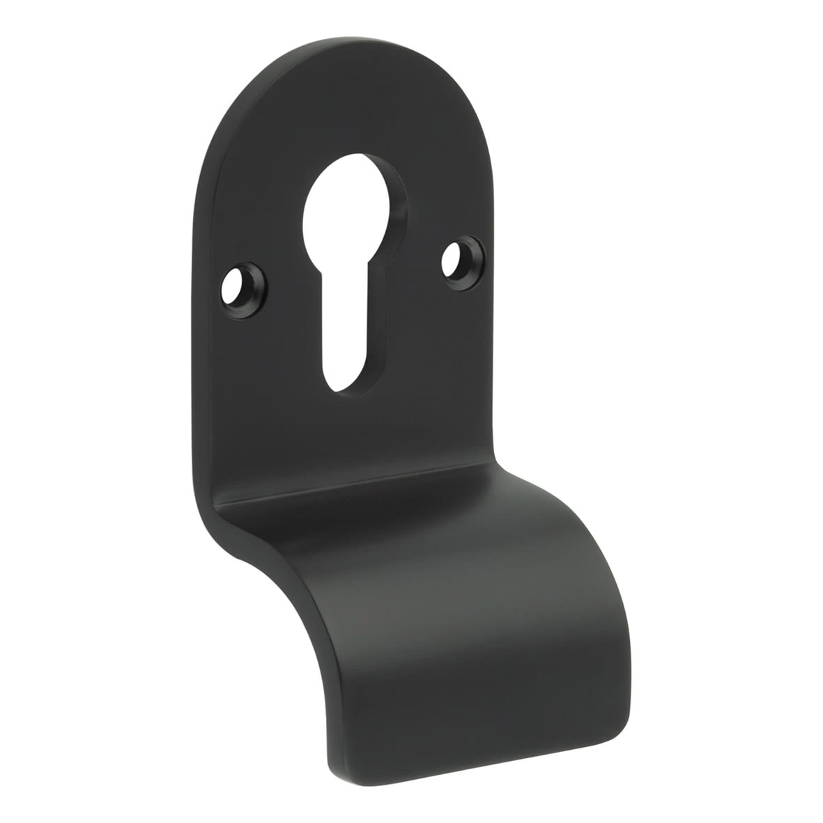 Black Euro Face Fixed Cylinder Pull - 96 x 50mm