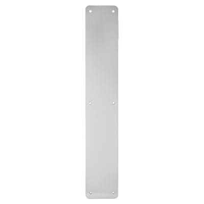 Aluminium Plain Finger Plate - 450 x 75 x 1.5mm - Satin Anodised