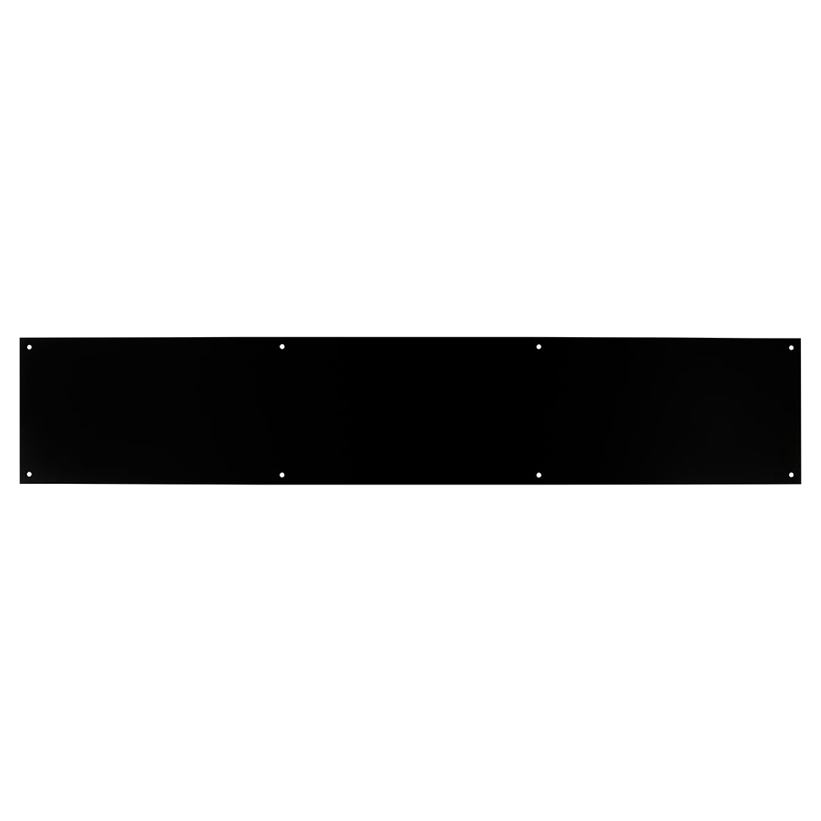 Stainless Steel Kick Plate - 762 x 150 x 1.2mm - 8 Screw Holes - Matt Black