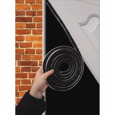 Extra Thick Self-Adhesive Brush Pile - 7m Length - Brush Size 15mm - Black