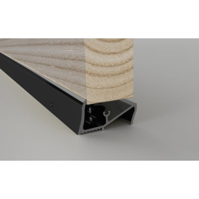 Lowline Threshold - 1000mm Length - Inward Opening Doors - Black