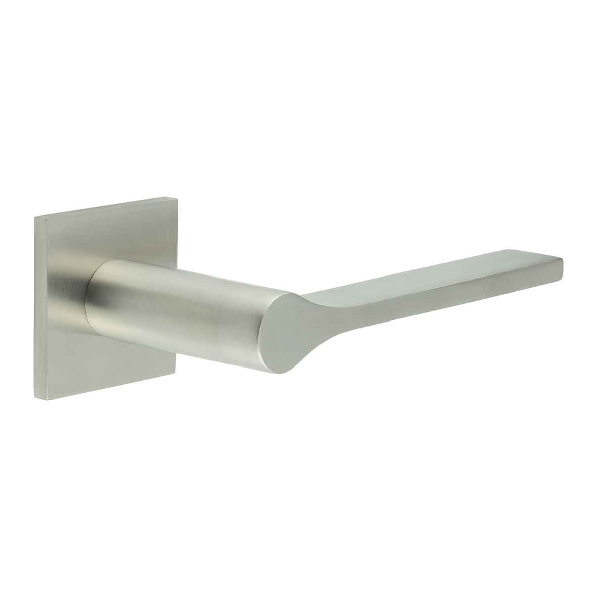 Satin Stainless Steel Fixed Dead Door Handles on Square rose - CR-105 Range