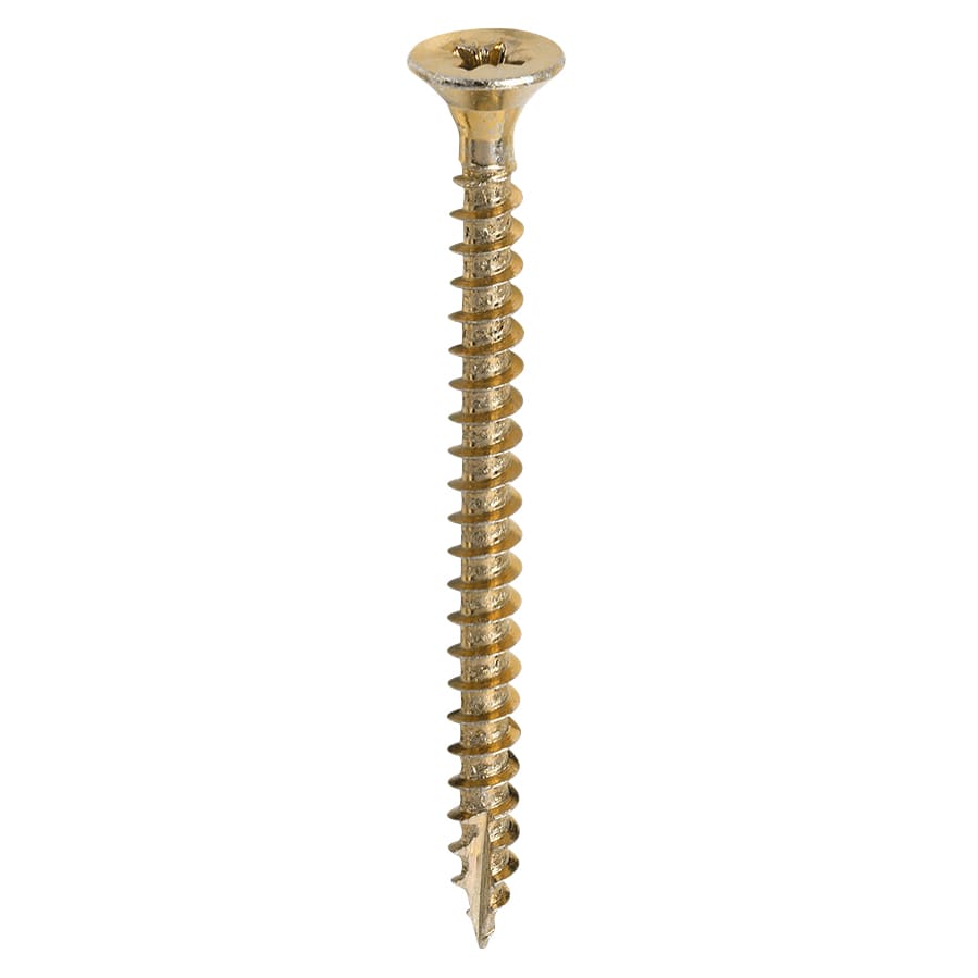 Classic Pozi Countersunk Wood Screws - 4.5 x 55mm - Yellow Zinc - Pack of 200