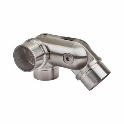 3 Way Articulated Elbow - 304 Brushed Satin Stainless Steel