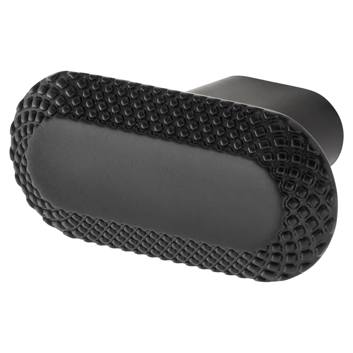Morley Bobbled Oval Cabinet Knob - 40 x 27mm - Matt Black