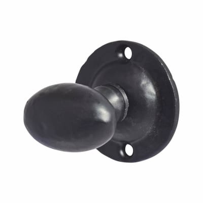 Oval Spline Thumbturn Only - Antique Black Iron