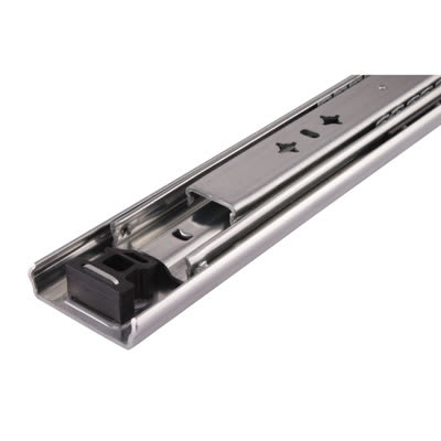 53mm Heavy Duty Ball Bearing Drawer Runner - Full Extension - 500mm Length - 80kg - Zinc
