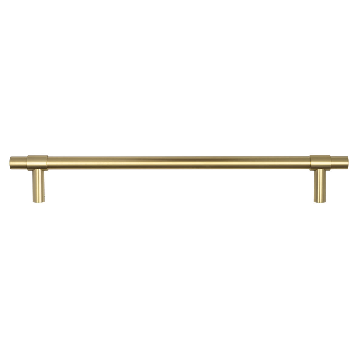 Satin Brass 20mm T-Bar Door Pull Handle - Screw Fix - 425 c/c