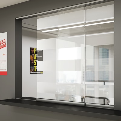 Glatt I Sliding Glass Door Kit - 1250mm Track - 4mm Glass Doors - 20kg Max Door Weight