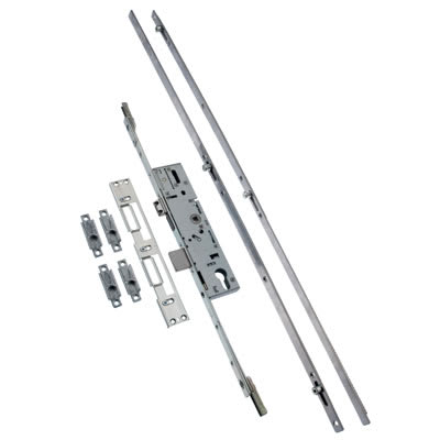 Secure Multipoint Door Lock - 2 Roller 2 Mushroom - 35mm Backset - 92mm c/c