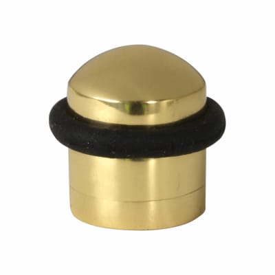 Designer Floor Door Stop - 30 x 37mm - Polished Brass