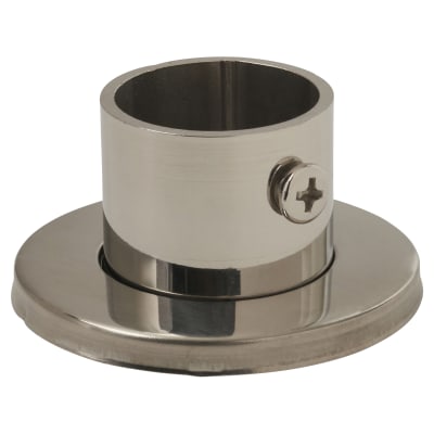 25mm Tube Hanging Rail End Socket - Polished Stainless Steel