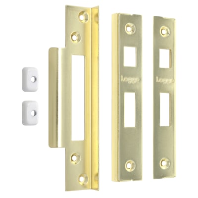 N42PB/0.5 13mm Rebate Kit to suit Heavy Duty 5 Lever Sashlocks - Polished Brass