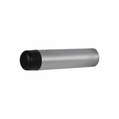 Cylinder Pattern Projection Door Stop - 70mm Projection - Satin Chrome
