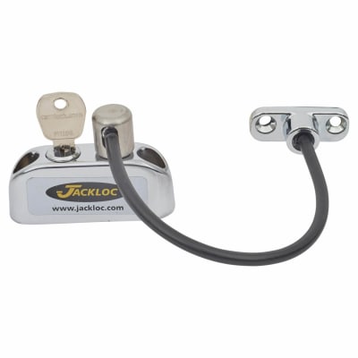 Pro-5 Key-Locking Cable Window Restrictor - Chrome