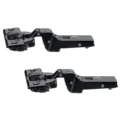 CLIP Top Thick Door Soft Close Cabinet Hinge - 95° - Half Overlay - Black Onyx - Pair