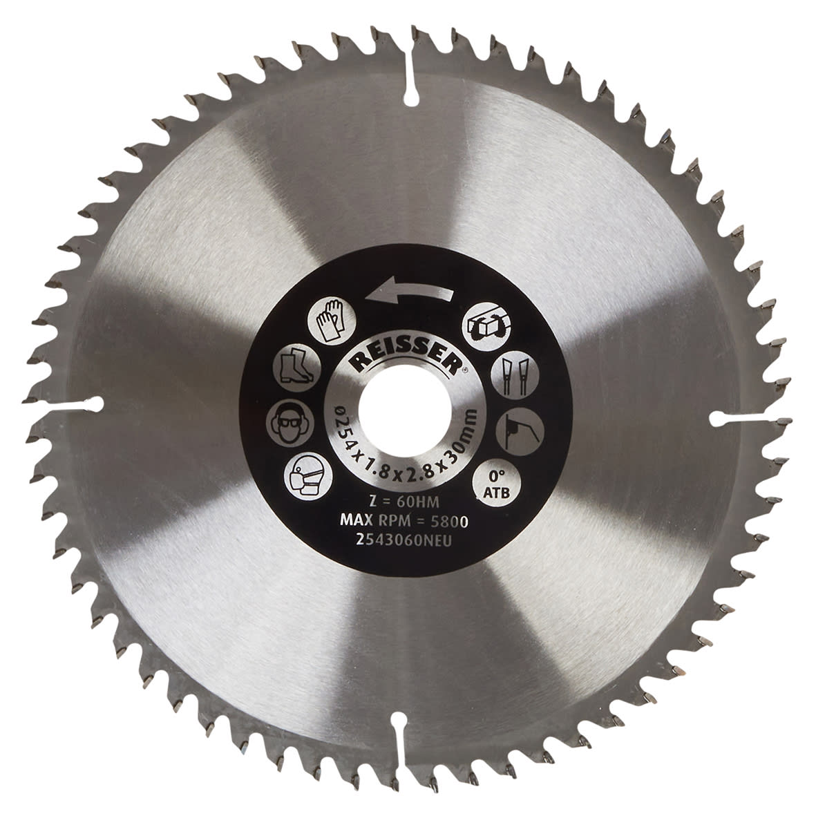 TCT Circular Saw Blade - 254 x 30mm - 60T - Wood