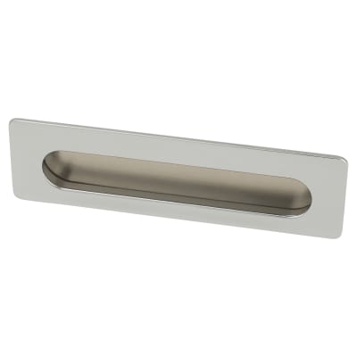 Rectangular Flush Cabinet Pull Handle - 139 x 39mm - Polished Chrome
