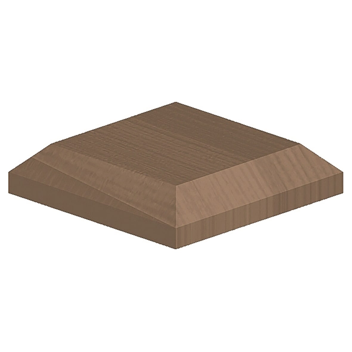 Fence Post Caps for 3" / 75mm Posts - Brown