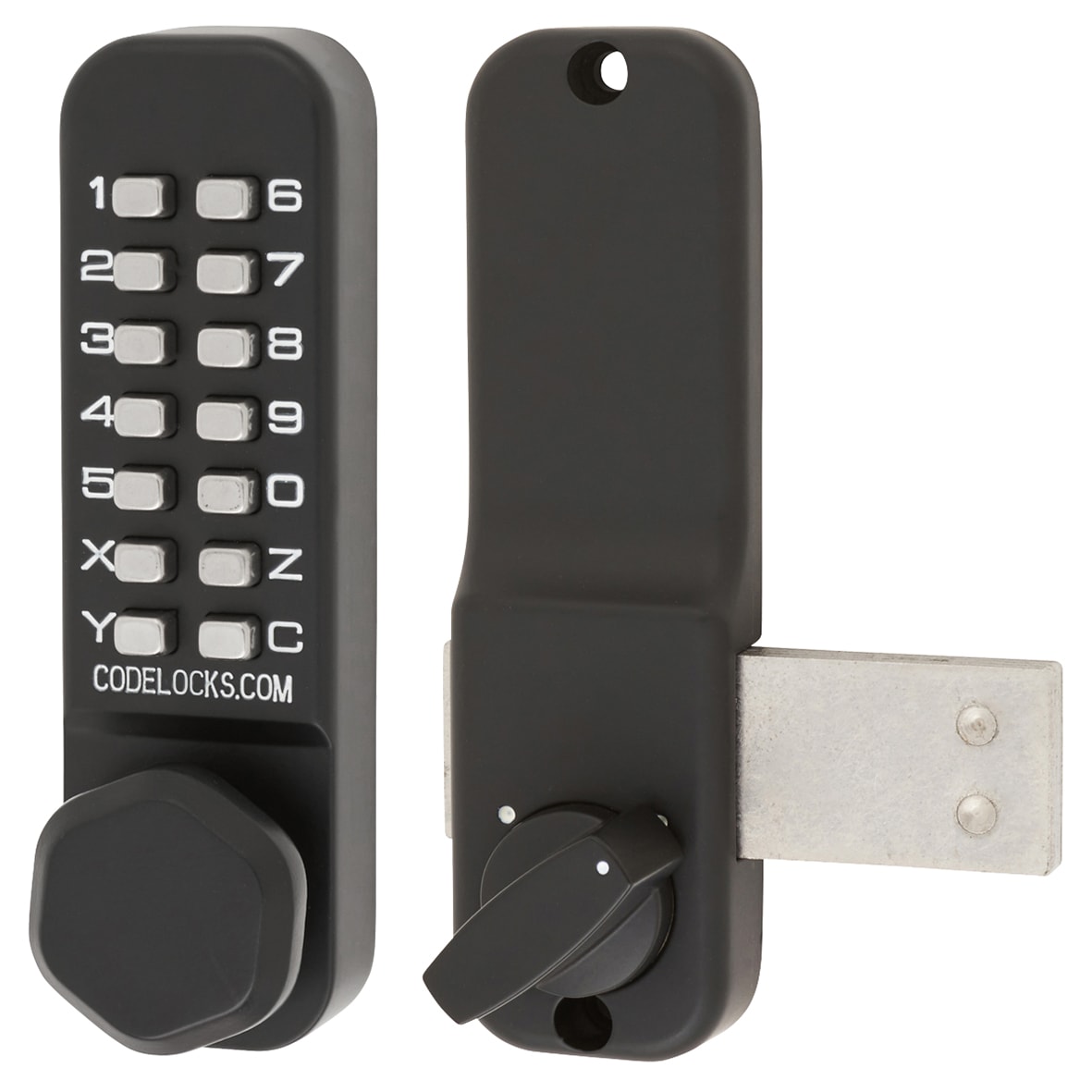 External Marine Grade Surface Deadbolt Push Button Code Lock - Black