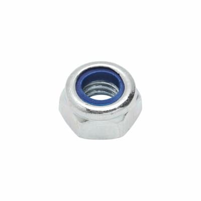 Self Locking Nut Nylon Insert - M6 - Zinc Plated - Pack of 25