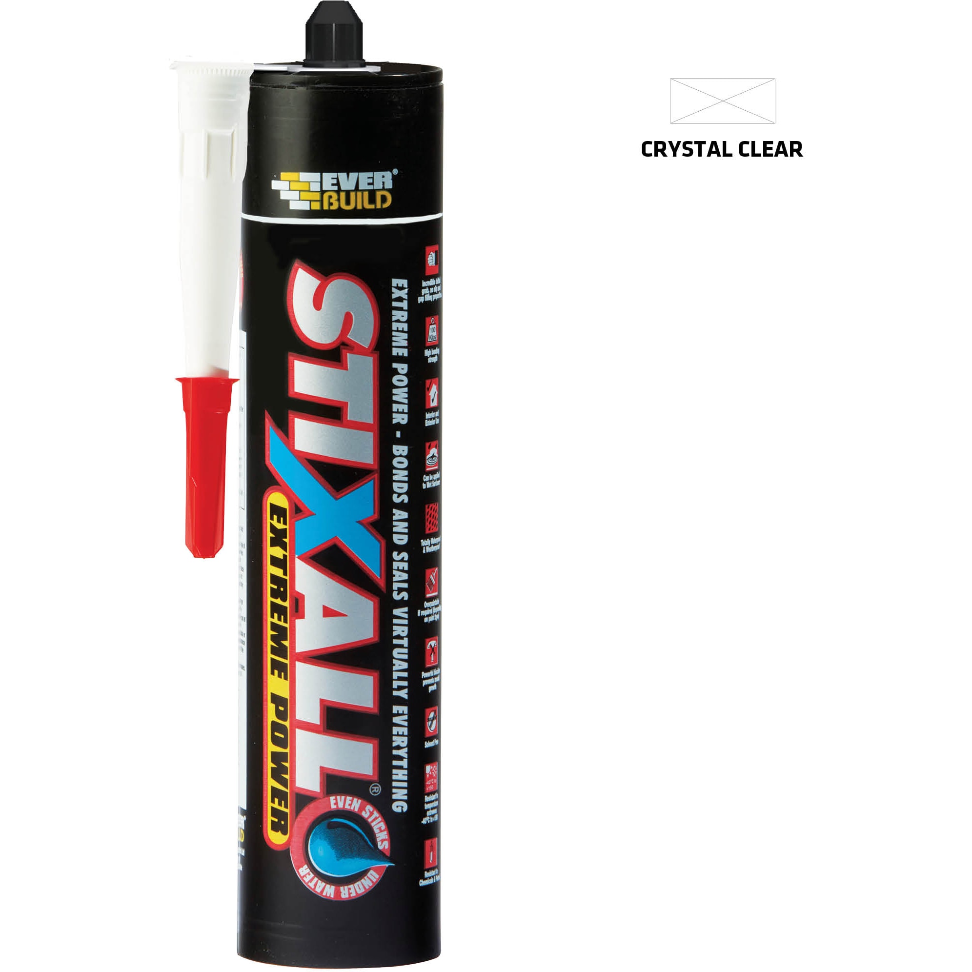 Stixall Extreme Power Multi-Purpose Building Sealant & Adhesive - 290ml - Clear