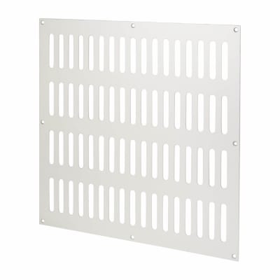 Plain Slotted Vent - 305 x 305mm - 24836mm² Free Air Flow - Satin Aluminium