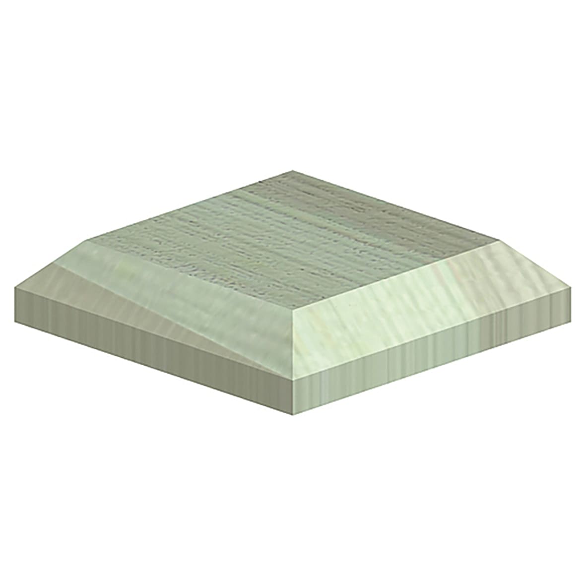 Fence Post Caps for 3" / 75mm Posts - Green