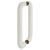 Diamond White Nylon D-Bar Door Pull Handles - Back to Back - 220mm c/c