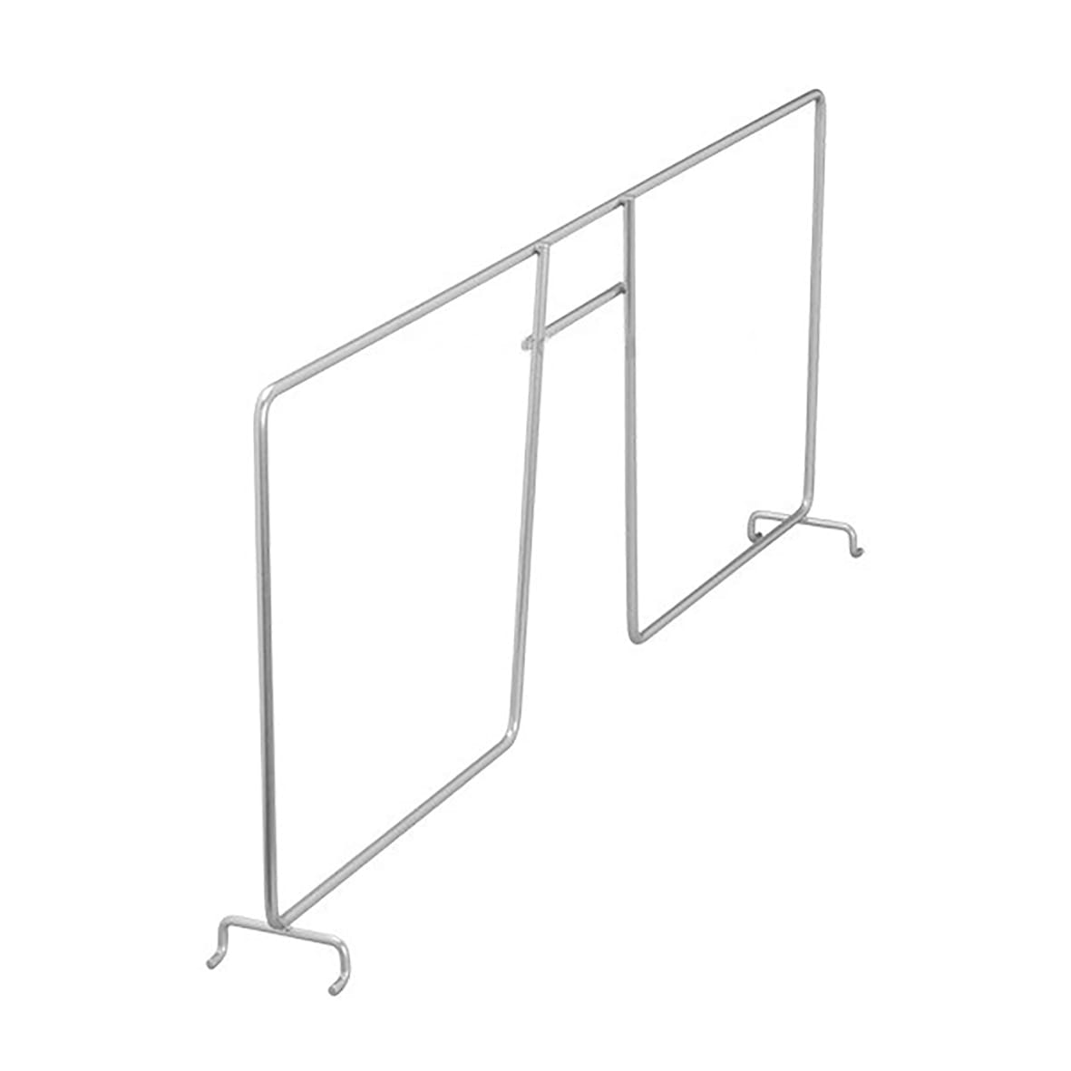Top Track System - Click In Ventilated Wire Shelf Divider - 511 x 54 x 200mm - Platinum