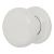 White Porcelain Mortice/Rim Door Knob - 60mm Rose Diameter