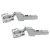 CLIP Top Cabinet Hinge - 110° - Un-Sprung - Half Overlay - Zinc Plated - Pair