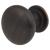 Domed Round Cabinet Knob - 30mm Diameter - Brushed Oil Rubbed Bronze