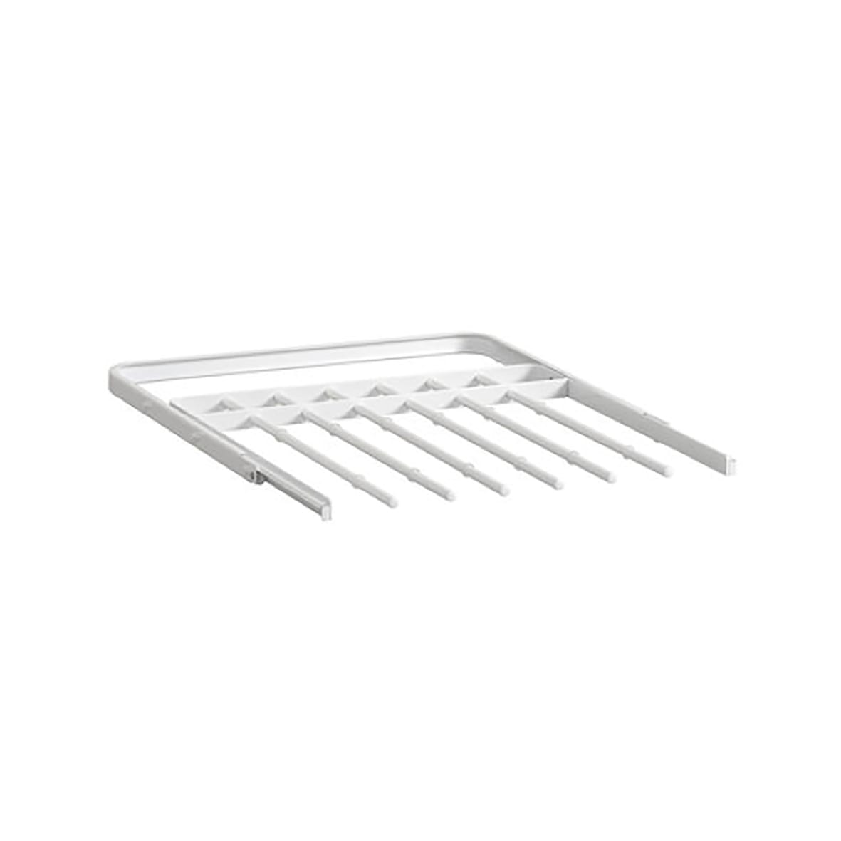 Top Track System - Click In Gliding Trouser Rack - 449 x 430 x 25mm - White