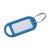 Key Ring Tag - 48 x 21mm - Blue - Pack of 10