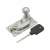 Narrow Keep Locking Hook Claw Sash Window Fastener with Knob - 63 x 20mm - Satin Chrome