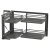 Titane Mec Corner Pull Out Organiser - Cabinet Width 864 - 964mm - Anthracite Grey