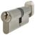 5 Pin 80mm Euro Thumbturn Cylinder - 40mm Turn + 40mm - Satin Nickel - Keyed to Differ