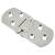 Counter Flap Cabinet Hinge - 80 x 30 x 2.5mm - Satin Chrome - Pair