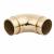 51mm Solid Brass 90° Bar Rail Elbow - Polished
