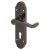 Black Nickel Victorian Summer Scroll Door Handles - 168 x 40mm