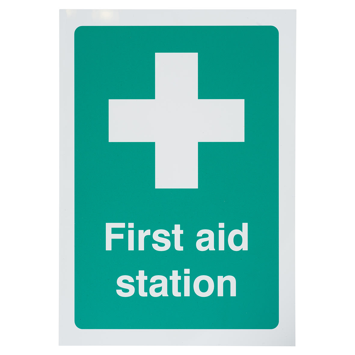First Aid Station Sign - 148 x 210mm - Rigid Plastic
