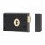 Rim Deadlock - 105 x 80mm - Antique Black Iron