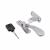 Victorian Locking Wedge Casement Window Fastener - Reversible - Polished Chrome