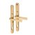 Gold Adjustable uPVC Multipoint Door Handles - 59-96mm c/c