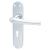 Polished Chrome Keyhole Lock Door Handles - Naples Range - 182 x 40mm