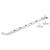 Bulb End Casement Window Stay - 12"/300mm Length - Polished Chrome
