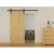 Barn Strap Soft Open/Close Sliding Door Gear - 2000mm Track - 60-80kg Max Door - Black