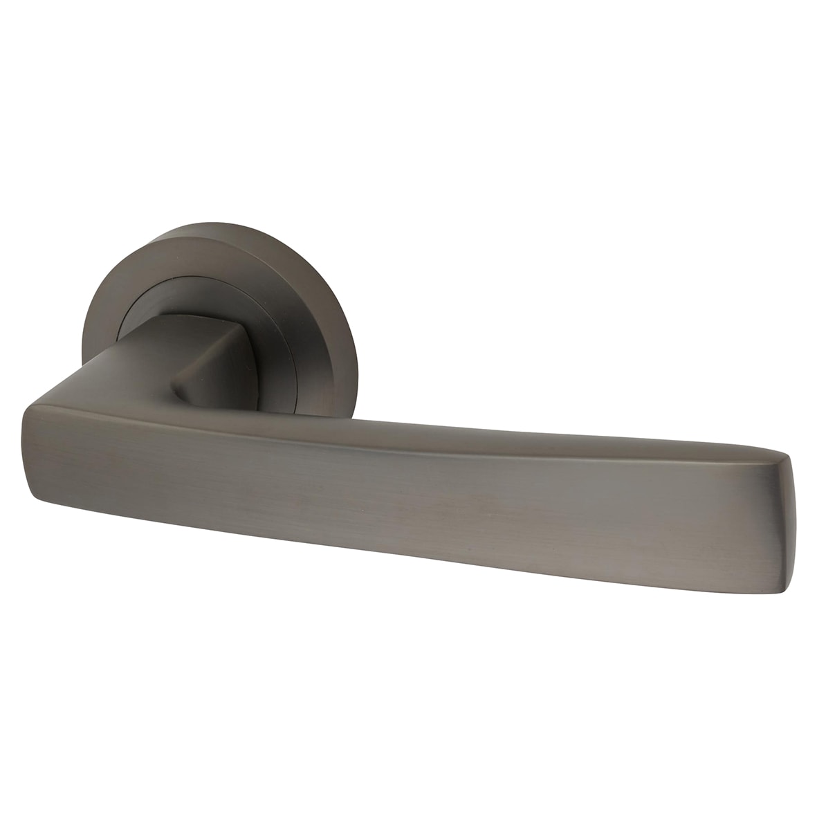 Anthracite Grey Door Handles on Round Rose - Ivy Range