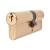 5 Pin 80mm Euro Double Cylinder - 35 + 45mm - Polished Brass - Keyed to Differ